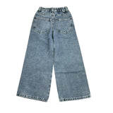 Lu Lu By Miss Grant Jeans Tinta Unita Modello A Palazzo per Bambina LL3118 AZZURRO LU LU BY MISS GRANT 