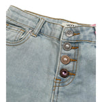 Vicolo Short In Denim Tinta Unita con Girovita Regolabile per Bambina 3146SD00241X AZZURRO VICOLO 