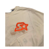 STARTER shirt girocollo tinta unita con logo Crema per Bambino 1322 CREMA STARTER 
