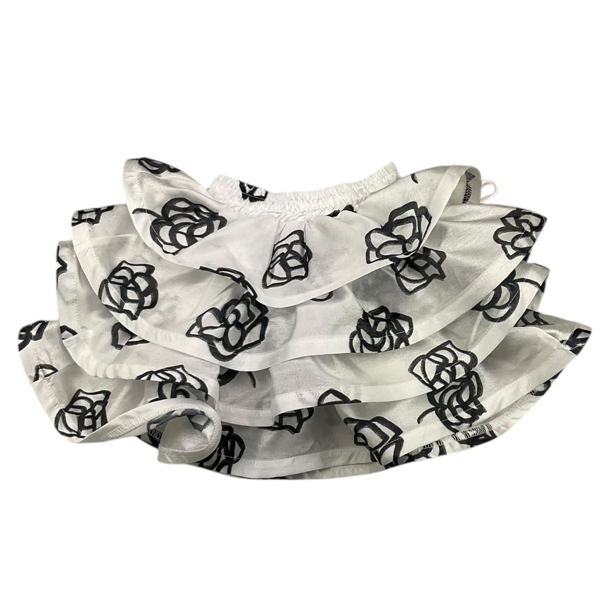 MISS GRANT gonna tinta unita cn balze e stampa fantasia Bianco per Neonata MG1132 BIANCO MISS GRANT 