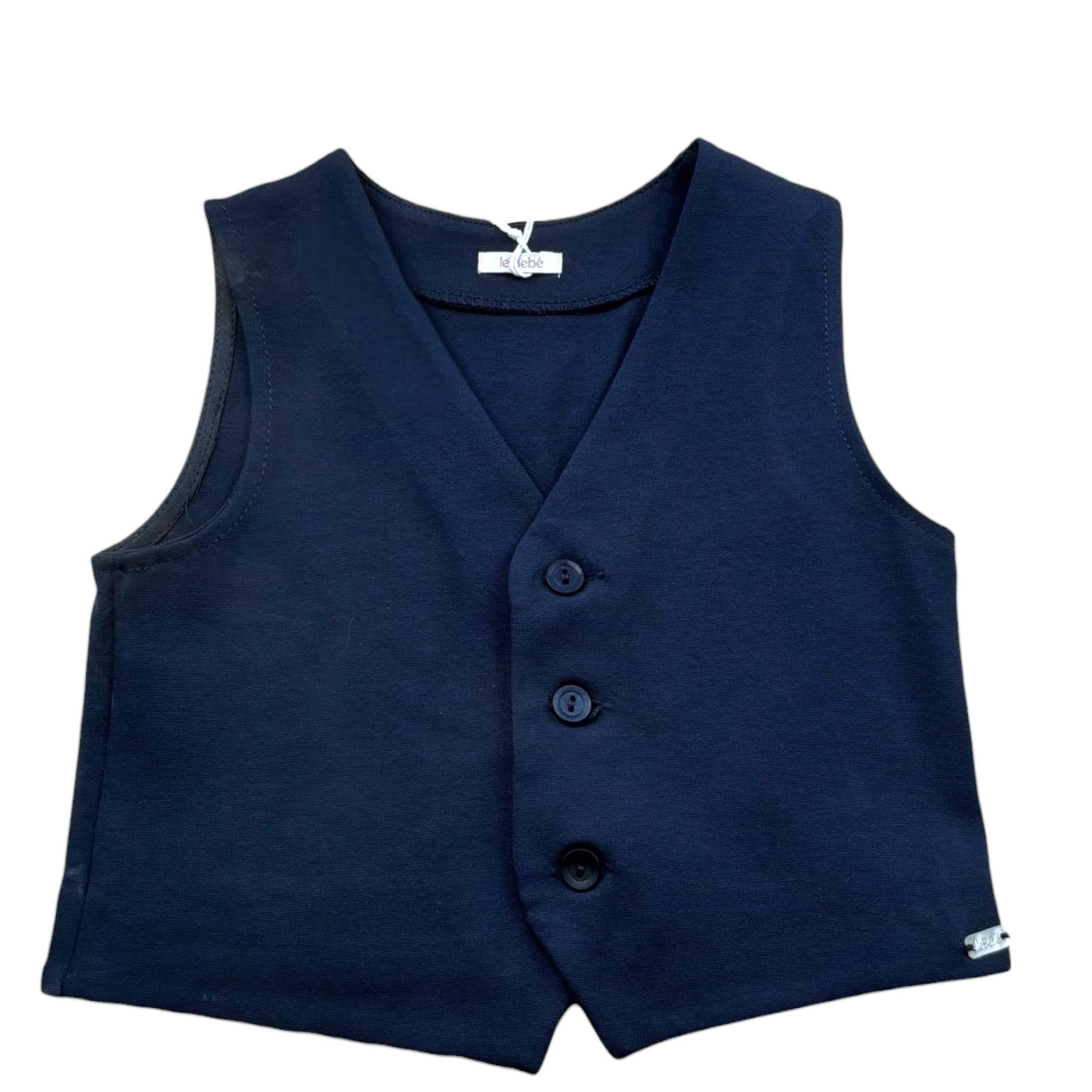 Le Bebe' Gilet Tinta Unita per Neonato LBB5367 BLU LE BEBE' 