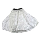 Meimeij Solid Color Skirt With Contrast Elastic White For Girls