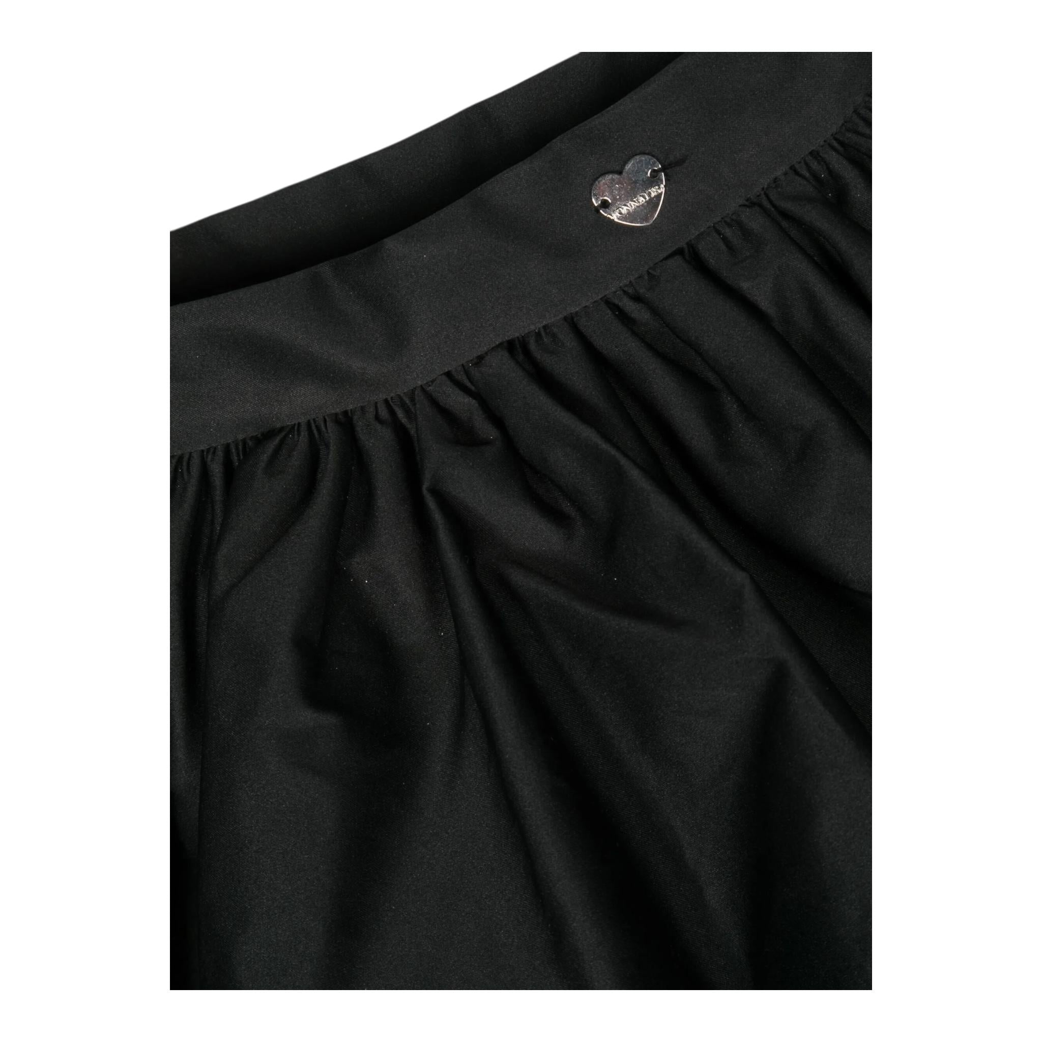 MONNALISA gonna tinta unita Nero per Bambina 11B704X NERO MONNALISA 