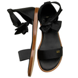 Elisabetta Franchi Sandal Solid Color Fiber Closure Black For Girls