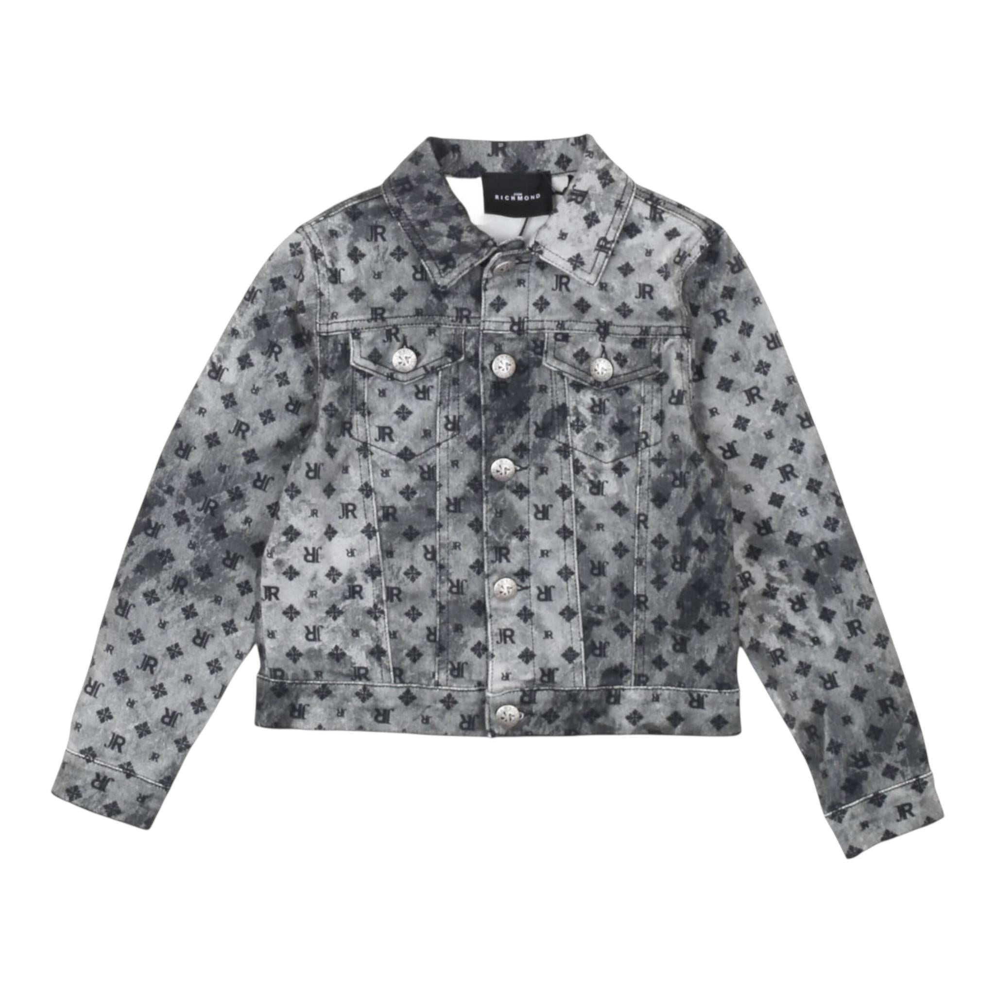 John Richmond Giubbino In Denim Tinta Unita per Bambino RBP25145GB NERO JOHN RICHMOND 