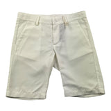 Little Bear Bermuda Solid Color With Adjustable Waist White For Boys