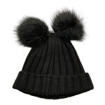LIU JO cappello tinta unita con pon pon Nero per Bambina KF0078 NERO LIU JO 