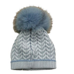 MARLU' cappello tinta unita con pon pon Azzurro per Neonato IB5971 AZZURRO MARLU' 