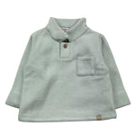 BAMBOOM+BABIES polo manica lunga tinta unita  in spugna Azzurro per Bambino 704J AZZURRO BAMBOOM+BABIES 