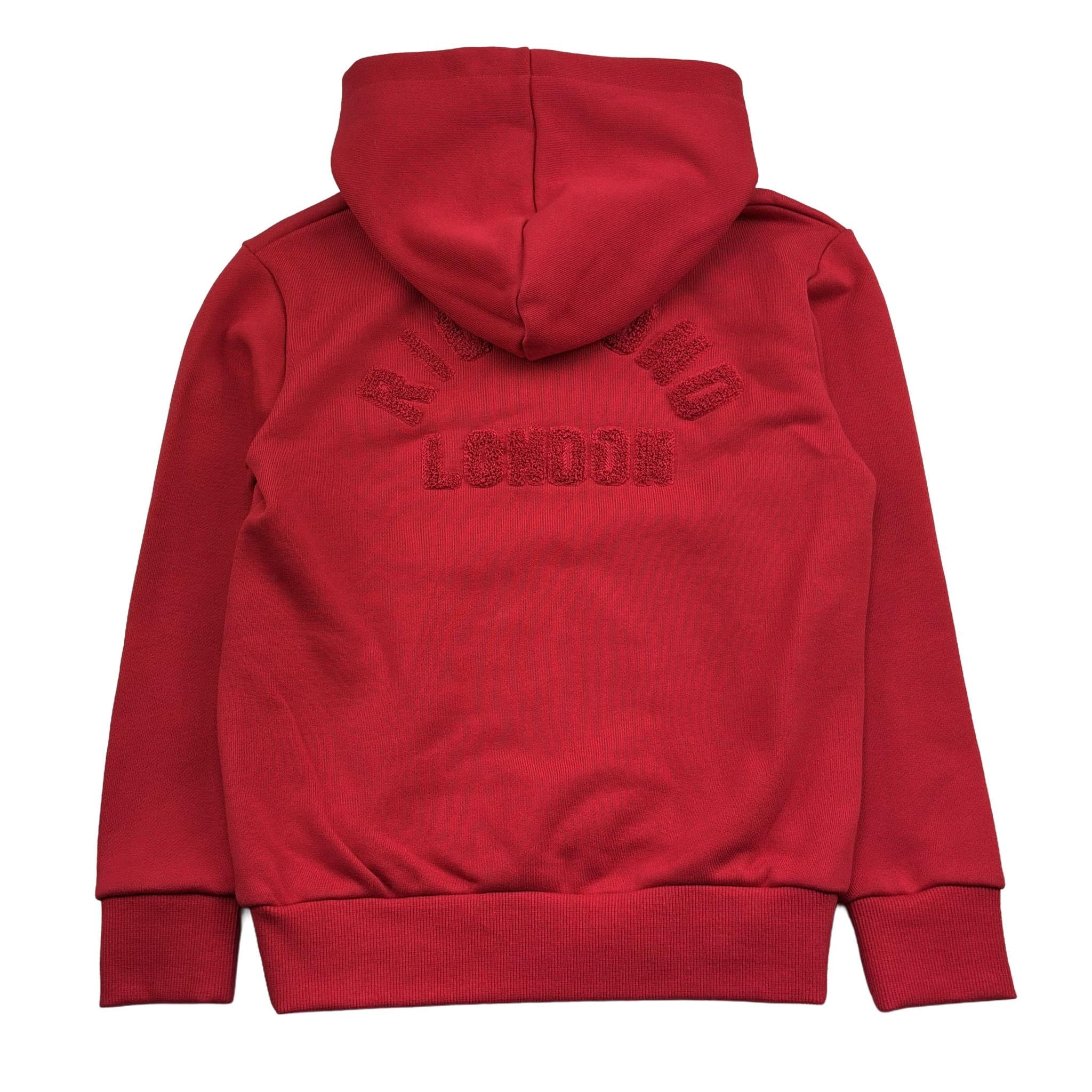 John Richmond Felpa Chiusa con Cappuccio Tinta Unita per Bambino RBP26190FE ROSSO JOHN RICHMOND 