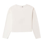 SARABANDA shirt girocollo tinta unita con nodo Bianco per Bambina 0A635 BIANCO SARABANDA 