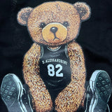 DANIELE ALESSANDRINI felpa girocollo tinta unita con stampa Nero per Neonato 1291F00032XX NERO DANIELE ALESSANDRINI 