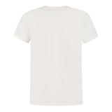 Woolrich T-Shirt Girocollo Tinta Unita con Logo per Bambino CFWKET0140MRUT PANNA WOOLRICH 