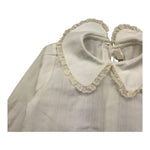 LA STUPENDERIA camicia manica lunga tinta unita Bianco per Neonata TBBD58 BIANCO LA STUPENDERIA 