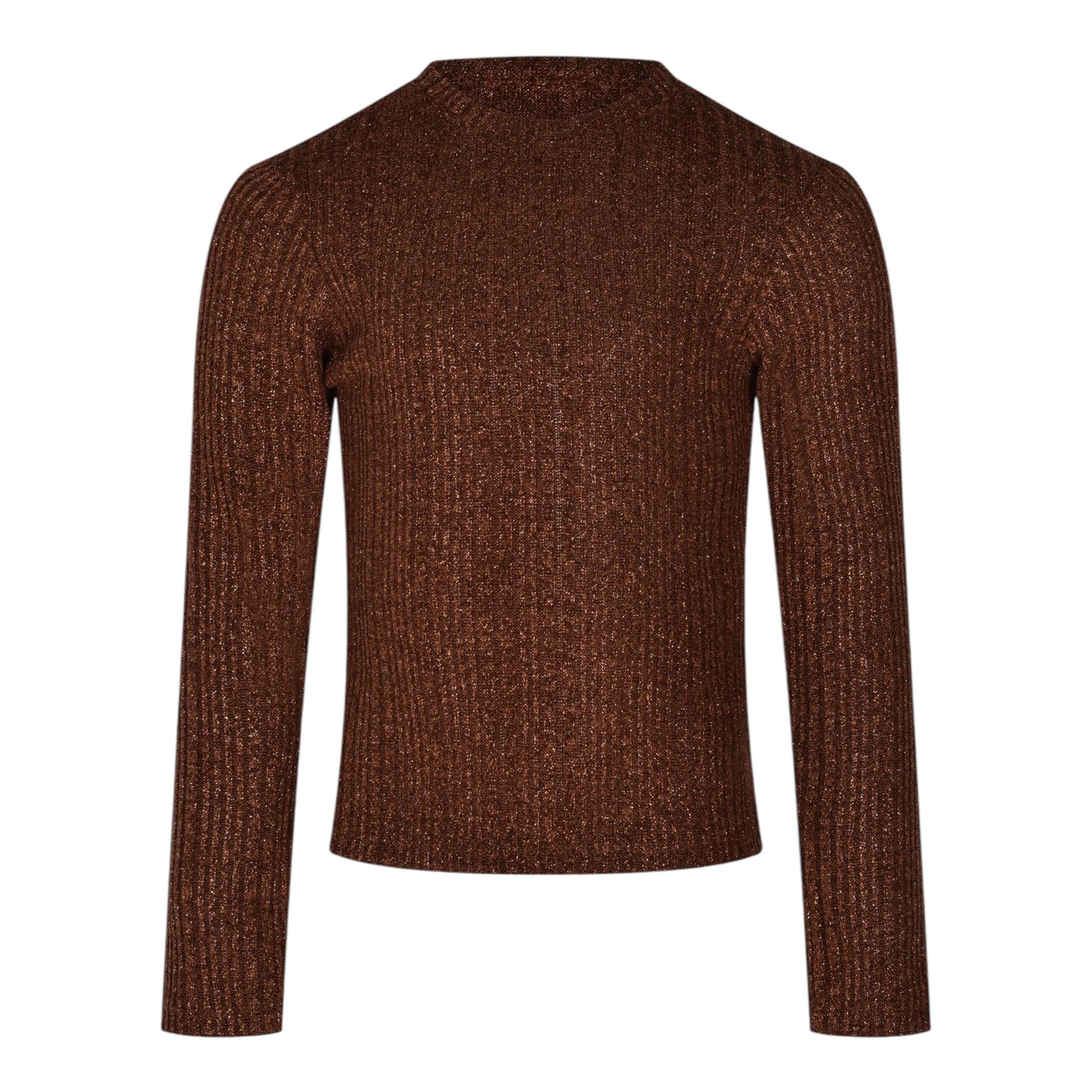 FUN & FUN maglia tinta unita girocollo Marrone per Bambina FCJTS00084 MARRONE FUN & FUN 