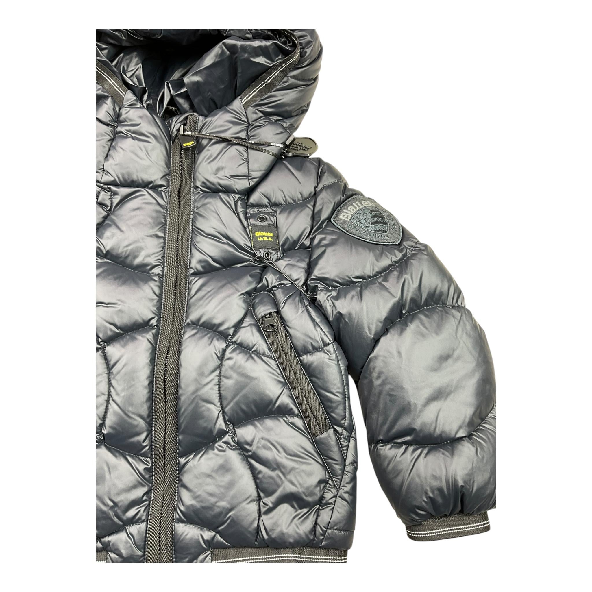 BLAUER giubbino tinta unita con zip e cappuccio Nero per Neonato BR217971N NERO BLAUER 