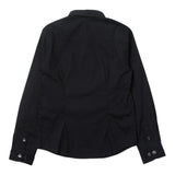 EMPORIO ARMANI camicia tinta unita con logo Blu per Bambino 8N4C09 BLU EMPORIO ARMANI 