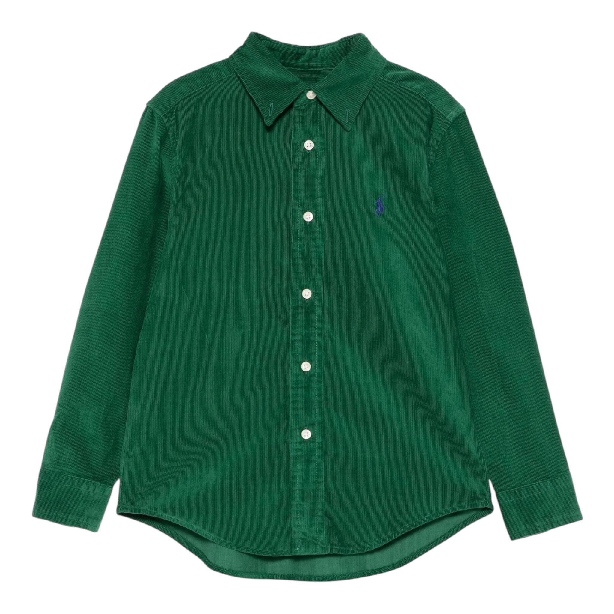 RALPH LAUREN camicia manica lunga tinta unita Verde per Bambino 322878888007 VERDE RALPH LAUREN 