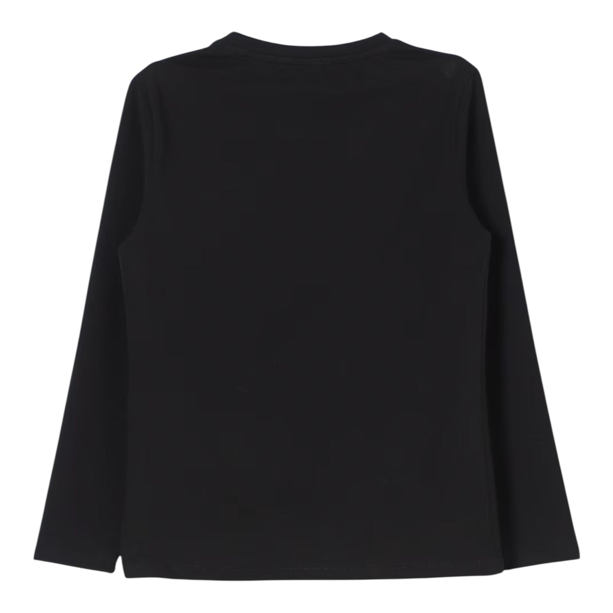 PINKO shirt girocollo tinta unita con stampa Nero per Bambina F4PIJGTH053 NERO PINKO 