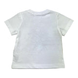 Never Too Solid Color Crew Neck Printed White Baby T-Shirt