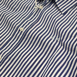 Sun68 Camicia Tinta Unita con Fantasia A Righe per Bambino CPB353033 BIANCO/BLU SUN68 