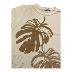 M+E' T-Shirt Girocollo Tinta Unita con Stampe per Bambino UEM0484J PANNA M+E' 