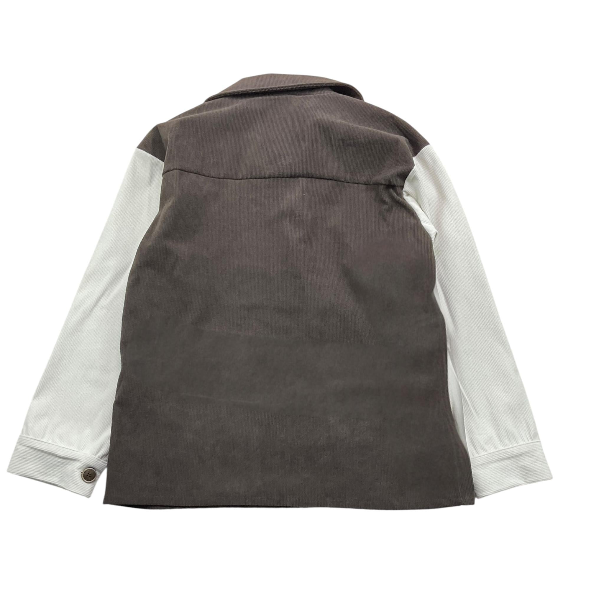 NEVER TOO camicia manica lunga tinta unita con maniche in contrasto Marrone per Bambino NT2123RX MARRONE NEVER TOO 