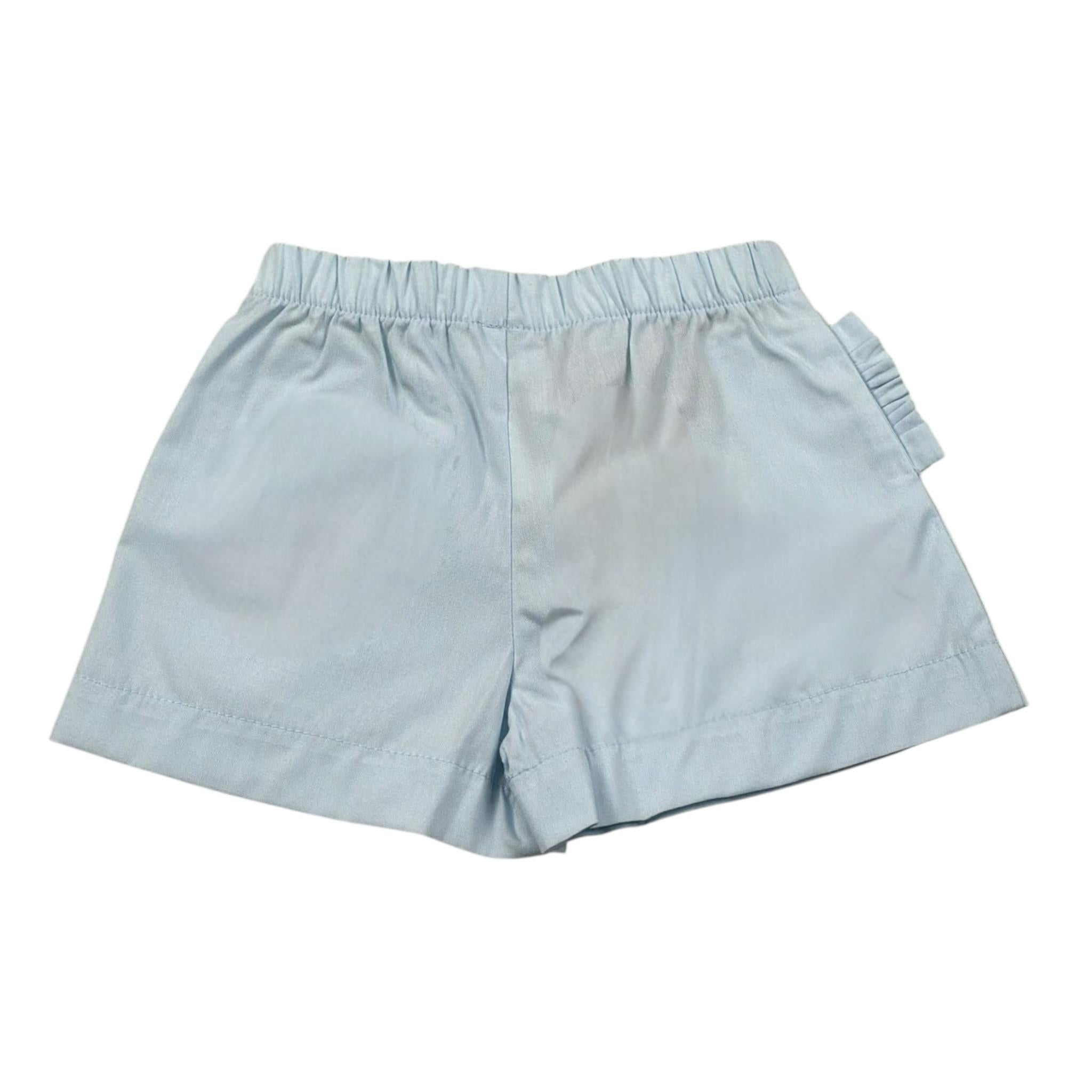 J.O. Milano Short tinta unita con Elastico In Vita Azzurro per Neonata 574H2 AZZURRO J.O. MILANO 