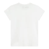 KARL LAGERFELD t-shirt girocollo tinta unita con brillantini Bianco per Bambina Z30109N25 BIANCO KARL LAGERFELD 