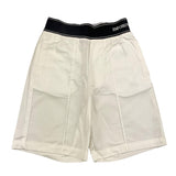 Emporio Armani Bermuda Solid Color With Elastic Waist Cream For Boys