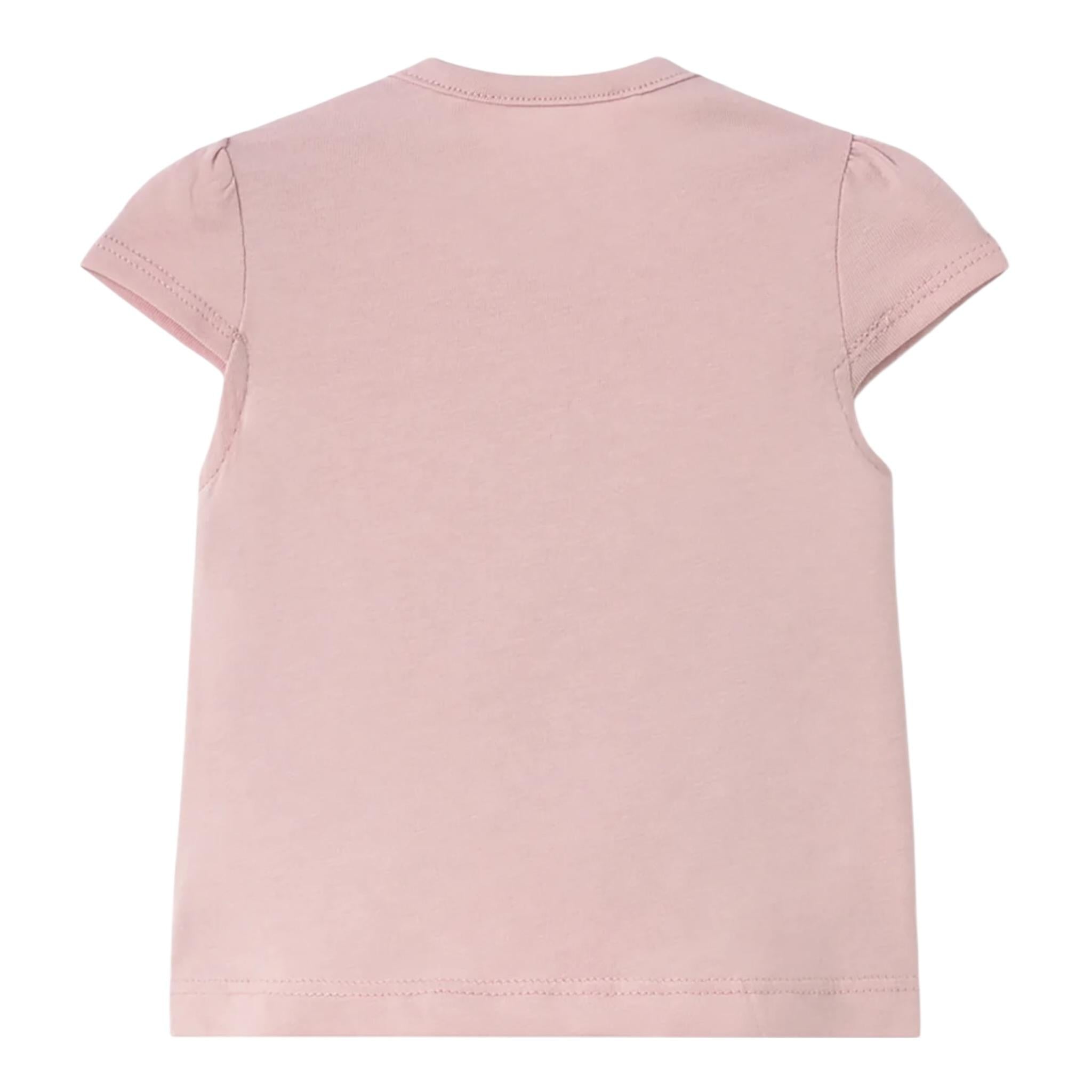 Mayoral T-Shirt Girocollo tinta unita con Stampa Orso Rosa per Neonata 1070X ROSA MAYORAL 
