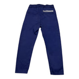 Daniele Alessandrini Solid Color Pants with Elastic Waist Blue for Boys
