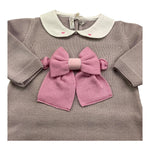 BABY LORD tutina manica lunga tinta unita cn babbucce Beige per Neonata 722 BEIGE BABY LORD 