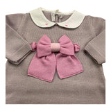 BABY LORD tutina manica lunga tinta unita cn babbucce Beige per Neonata 722 BEIGE BABY LORD 