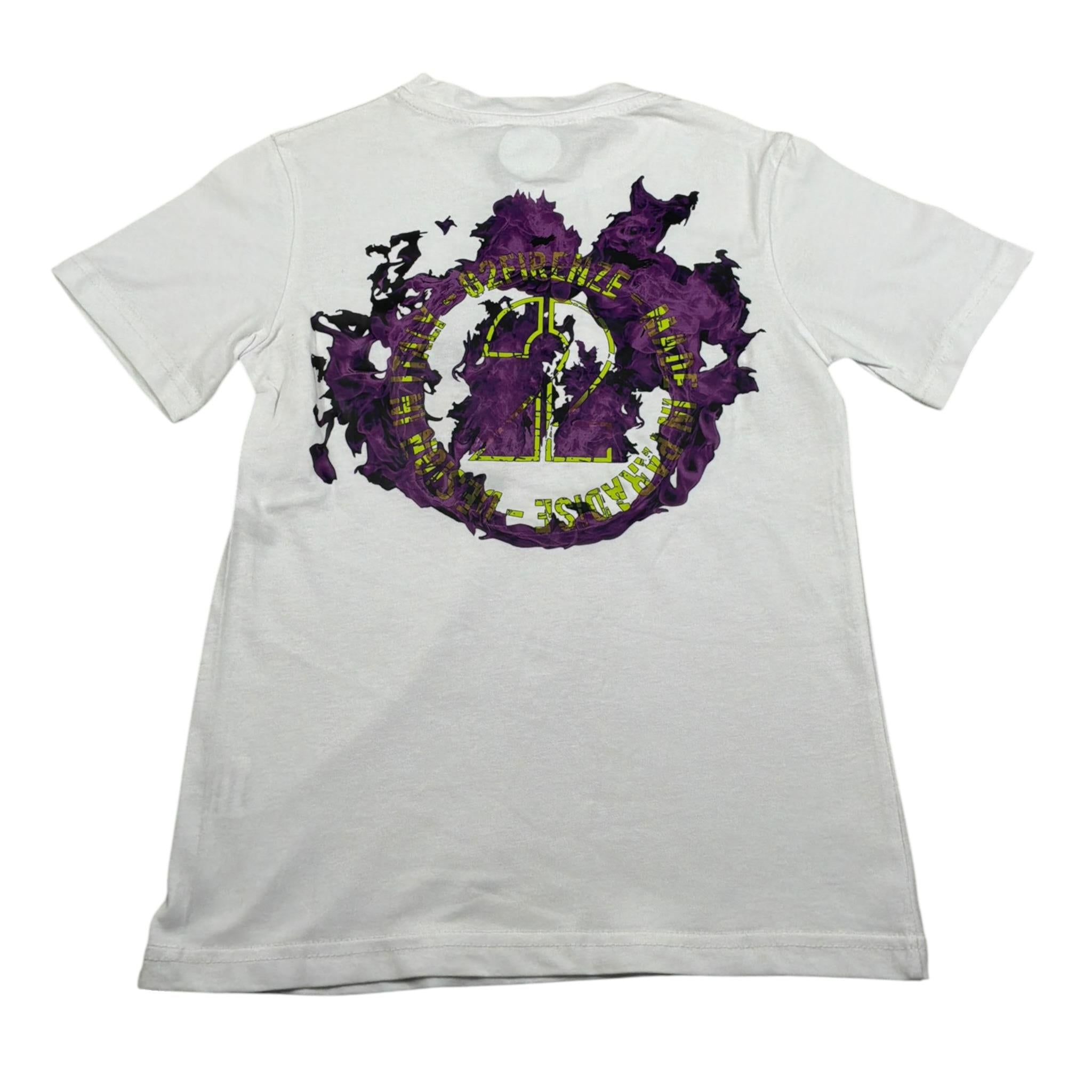 G2Firenze Tshirt Girocolo tinta unita con Stampa Bianco per Bambino SMOKE BIANCO G2FIRENZE 