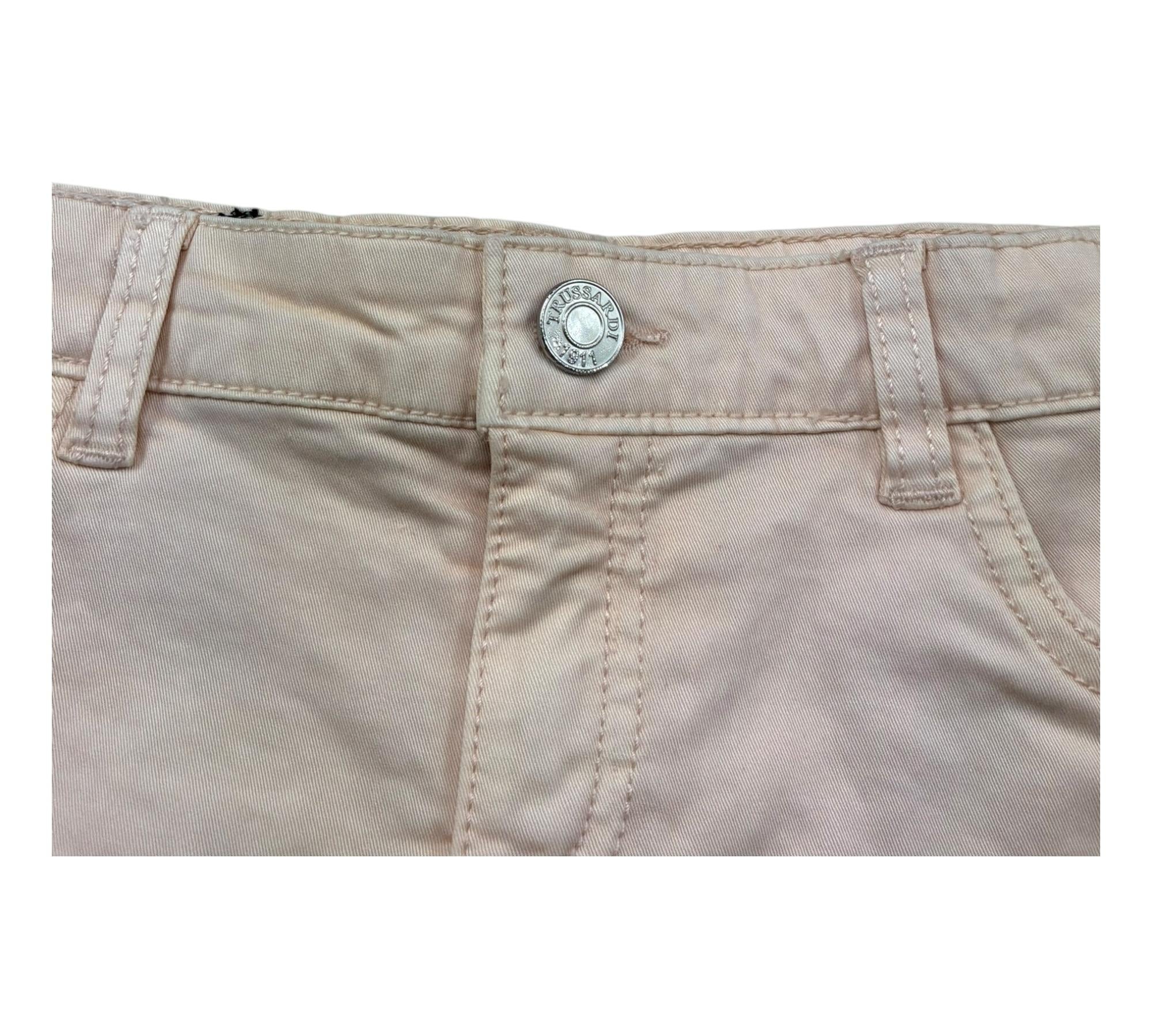 Trussardi Gonna Tinta Unita con Girovita Regolabile per Bambina TGP26021GO ROSA TRUSSARDI 