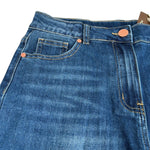 Manila Grace Jeans Tinta Unita con Girovita Regolabile per Bambina MG2649 BLU MANILA GRACE 