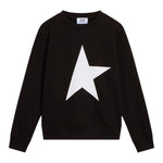 Golden Goose Felpa Chiusa Girocollo Tinta Unita per Bambino GKP01271 NERO GOLDEN GOOSE 