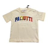Cesare Paciotti T-Shirt Girocollo Tinta Unita con Stampa per Neonato TSP5155B PANNA CESARE PACIOTTI 