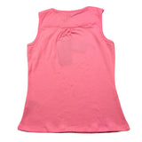 Fun &amp; Fun Solid Color Crew Neck Pink Tank Top For Girls