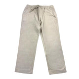 Distrett Solid Color Pants With Elastic Waist Beige For Boys