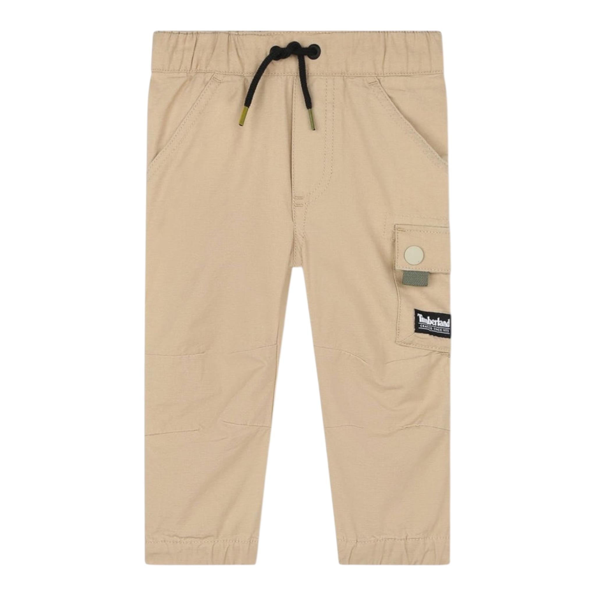 Timberland Pantalone Tinta Unita con Elastico In Vita per Bambino T60131 BEIGE TIMBERLAND 
