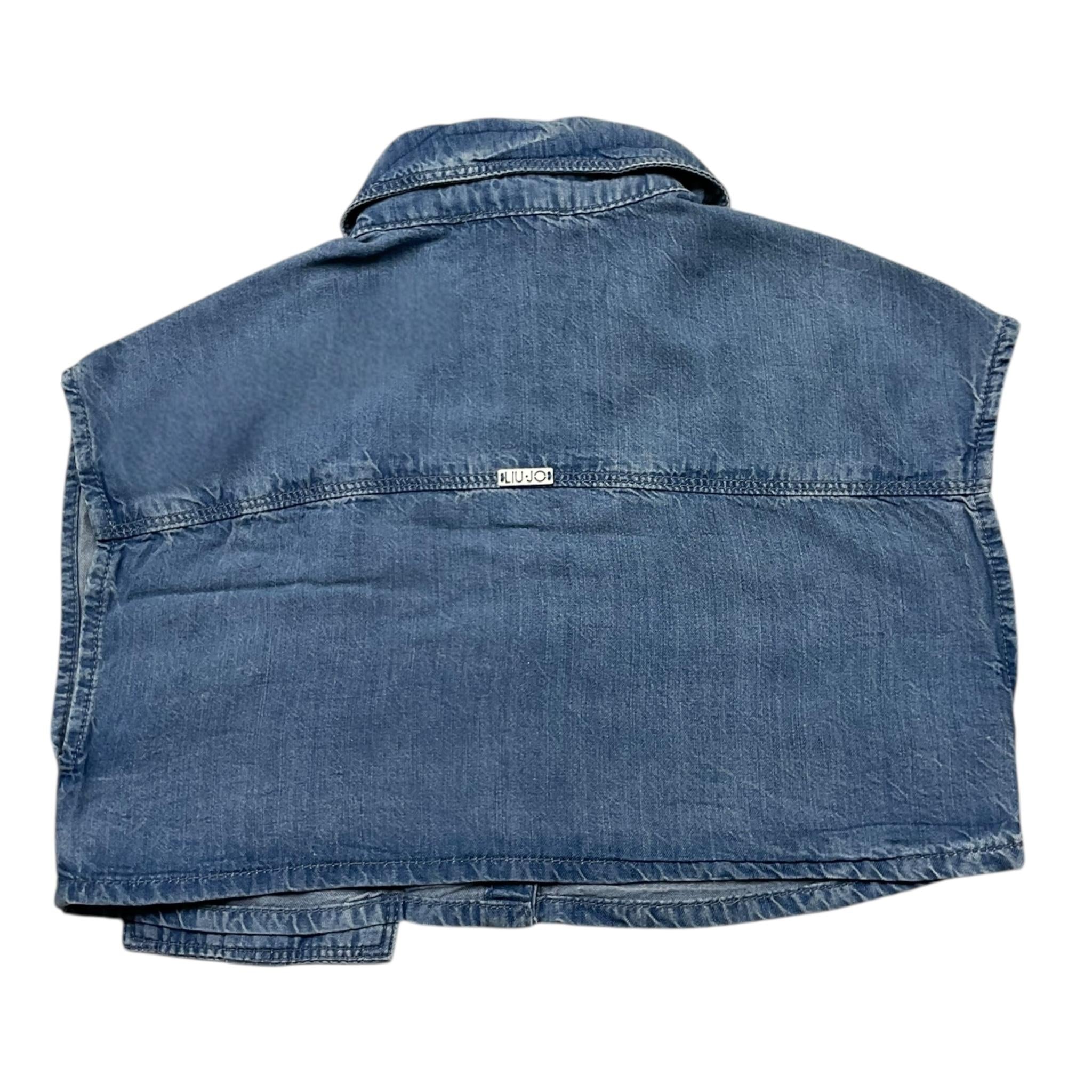 Liu Jo Camicia Giromanica In Denim  per Bambina GA5103 BLU LIU JO 