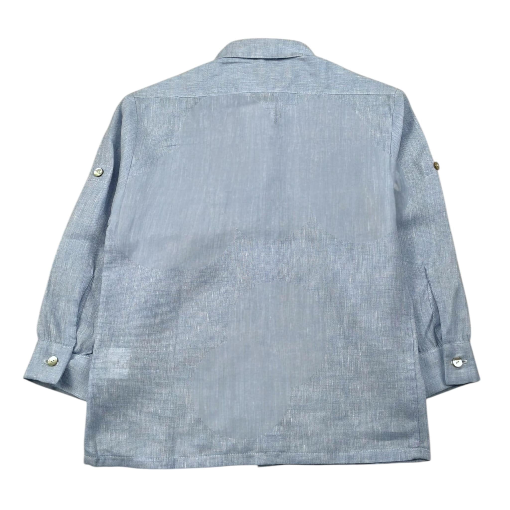 Paio Crippa Camicia Manica Lunga Tinta Unita per Neonato TAMBURON AZZURRO PAIO CRIPPA 