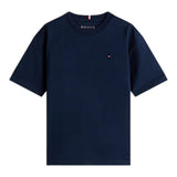 Tommy Hilfiger T-Shirt Girocollo Tina Unita con Stampa per Neonato KB0KB08575X BLU TOMMY HILFIGER 