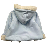 LE BEBE' cappotto tinta unita con cappuccio e lana interna Azzurro per Neonato LBB5605 AZZURRO LE BEBE' 
