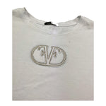 Fun & Fun T-Shirt Girocollo Tinta Unita con Logo per Bambina FNCJTS01019 BIANCO FUN & FUN 