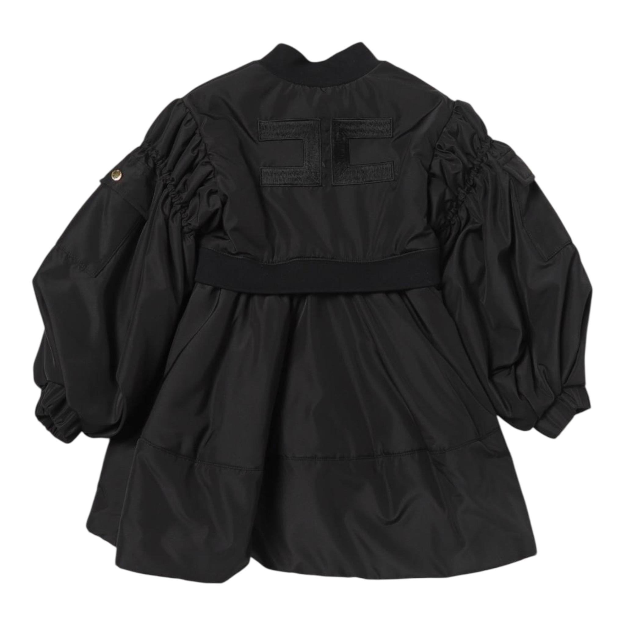 ELISABETTA FRANCHI giubbino tinta unita modello largo Nero per Bambina EFGB100 NERO ELISABETTA FRANCHI 