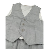 Mini Banda Completo 2 Pezzi Pantalone-Gilet -Tinta Unita per Neonato 38818 GRIGIO MINI BANDA 
