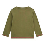 GUESS shirt girocollo tinta unita con stampa Verde per Bambina N4YI18K8HM4 VERDE GUESS 
